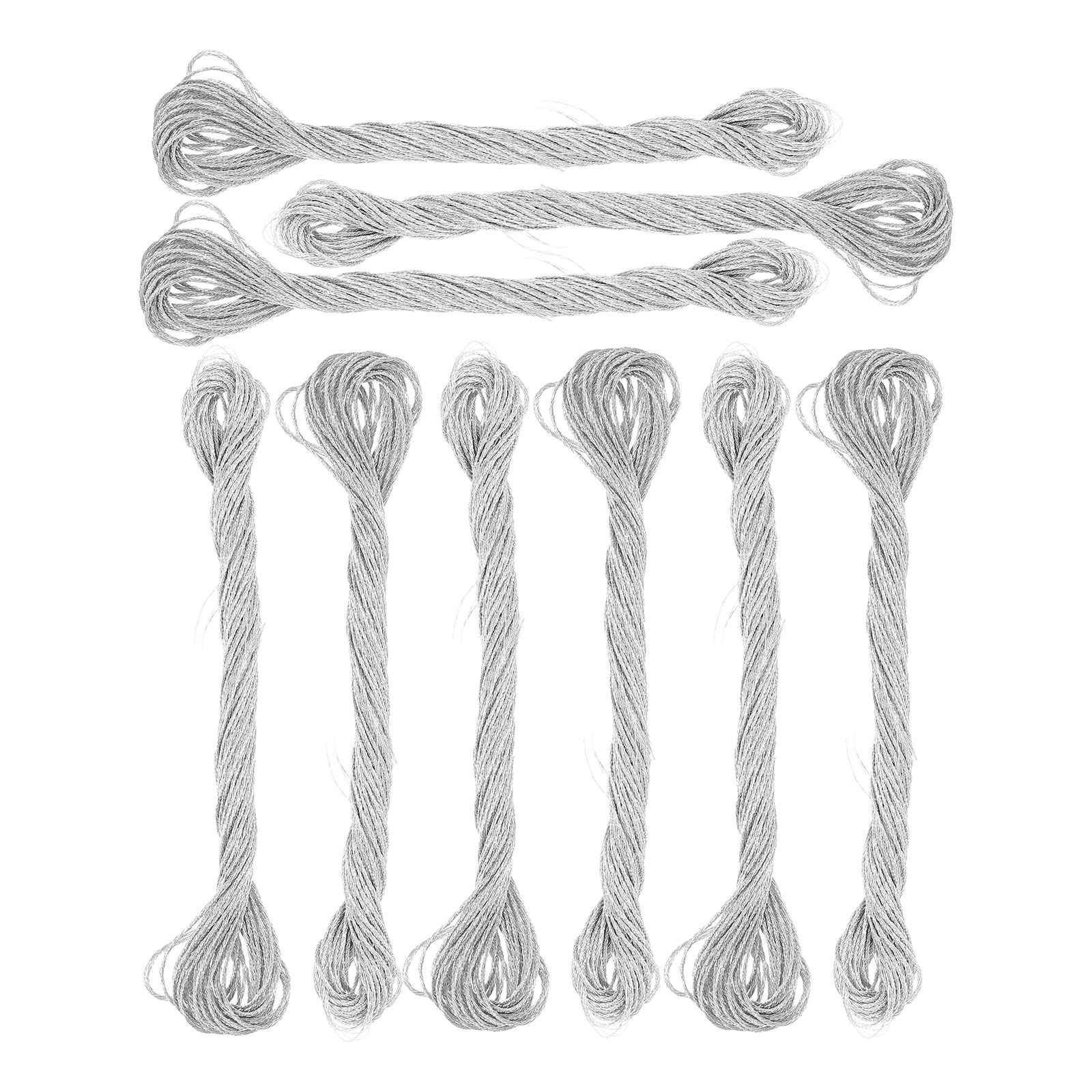 Embroidery Craft - 12Pcs Embroidery Thread Metallic Luster Cross