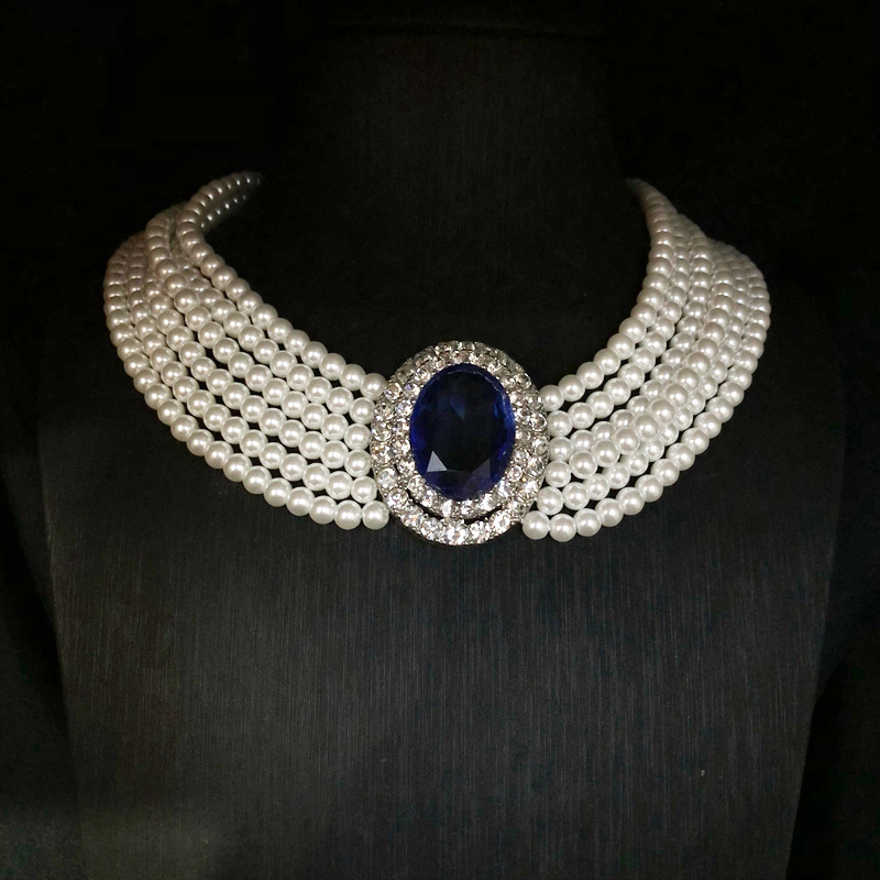 2026 French Retro Rhinestone I - Pearl Trim Chain recension och pris