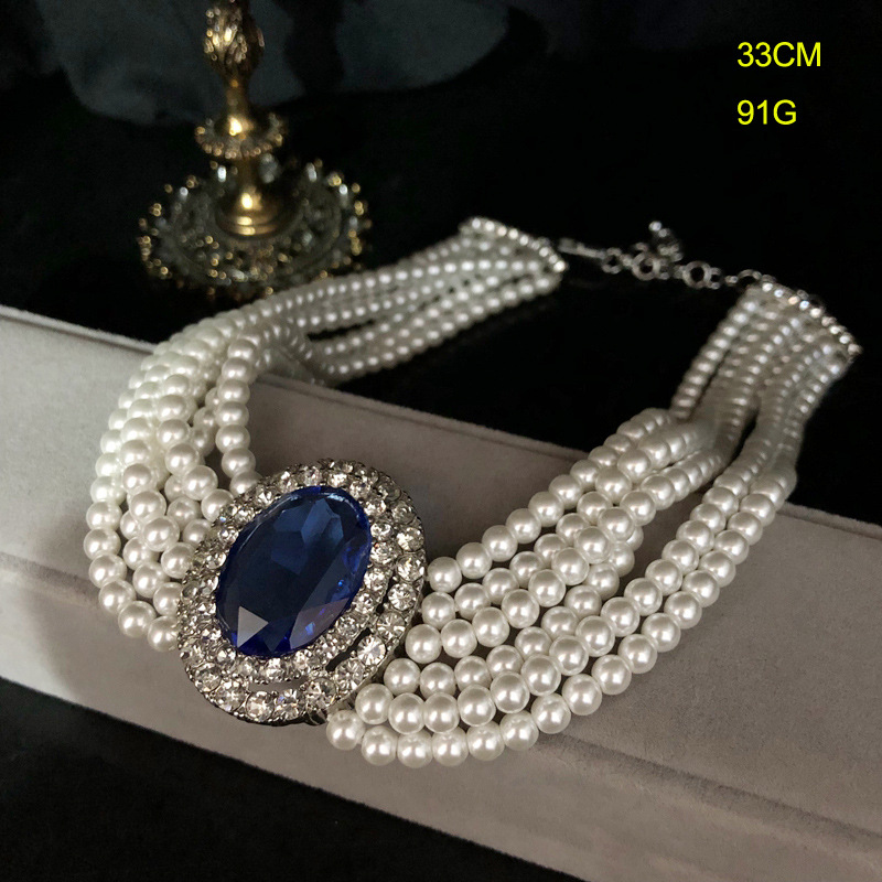 2026 French Retro Rhinestone I - Pearl Trim Chain recension och pris