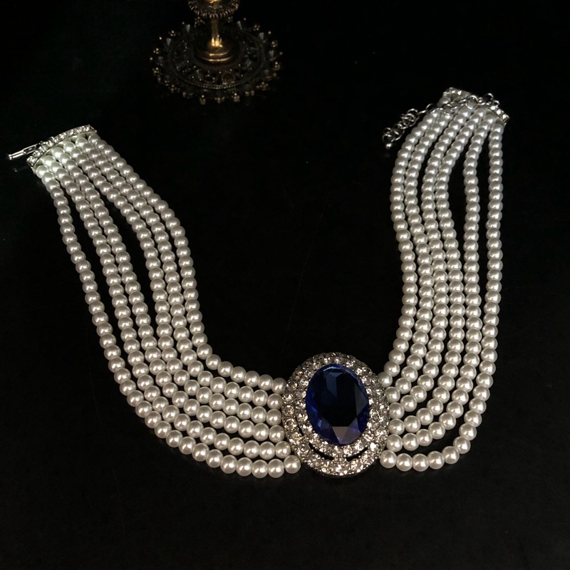 2026 French Retro Rhinestone I - Pearl Trim Chain recension och pris