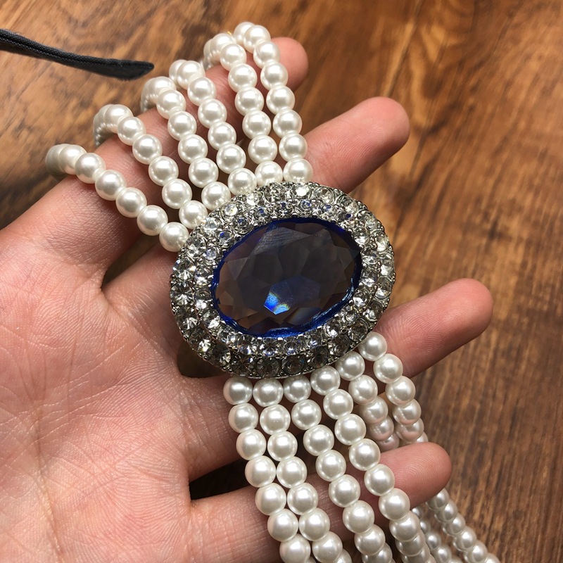 2026 French Retro Rhinestone I - Pearl Trim Chain recension och pris