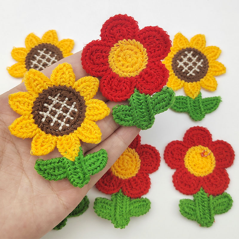 10Pcs Sunflower Embroidery Pat - Applique Patch Flower recension och pris