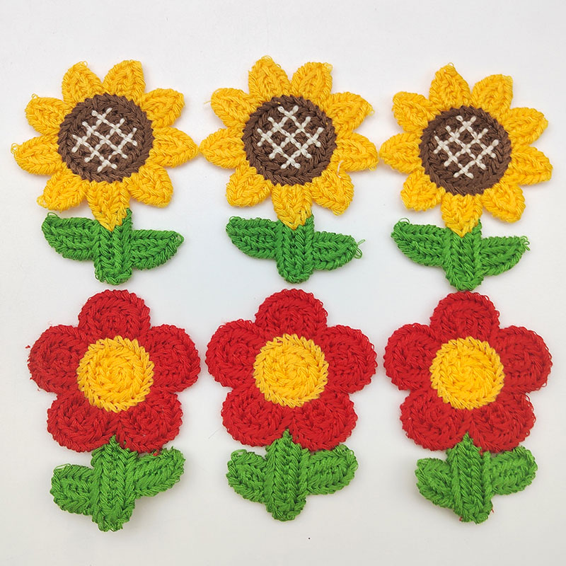10Pcs Sunflower Embroidery Pat - Applique Patch Flower recension och pris