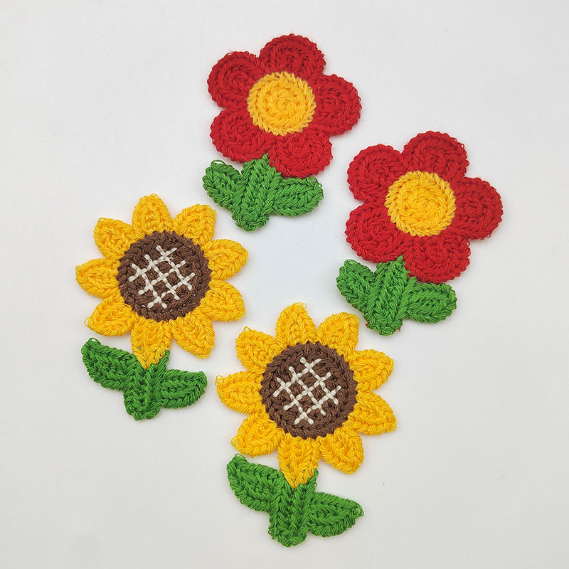 10Pcs Sunflower Embroidery Pat - Applique Patch Flower recension och pris