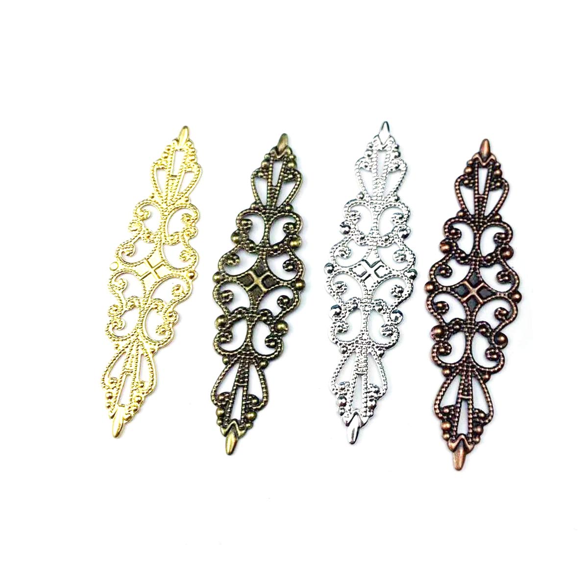 200PCS Hollow Rhombus Charm Fi - Craft Embellishment recension och pris