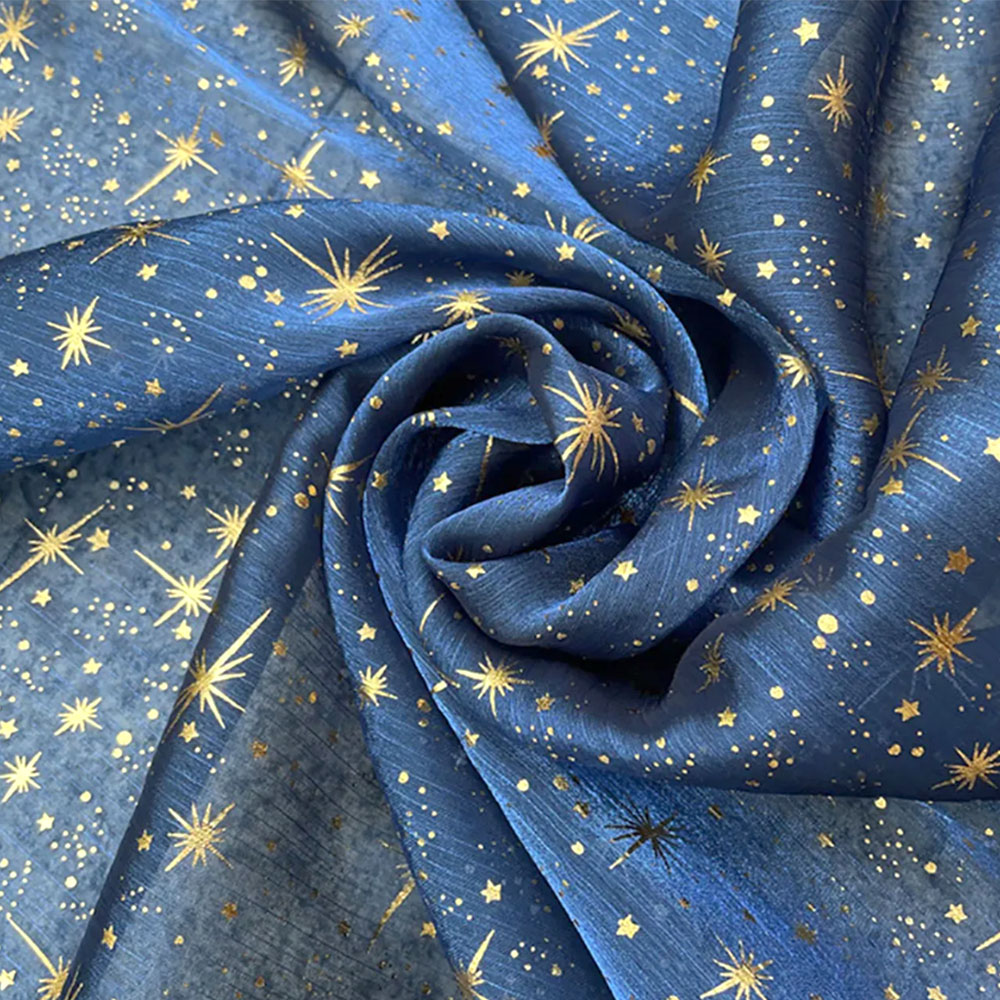 Glitter Shiny Bronzing Star Mo - Sequin Fabric Panel recension och pris