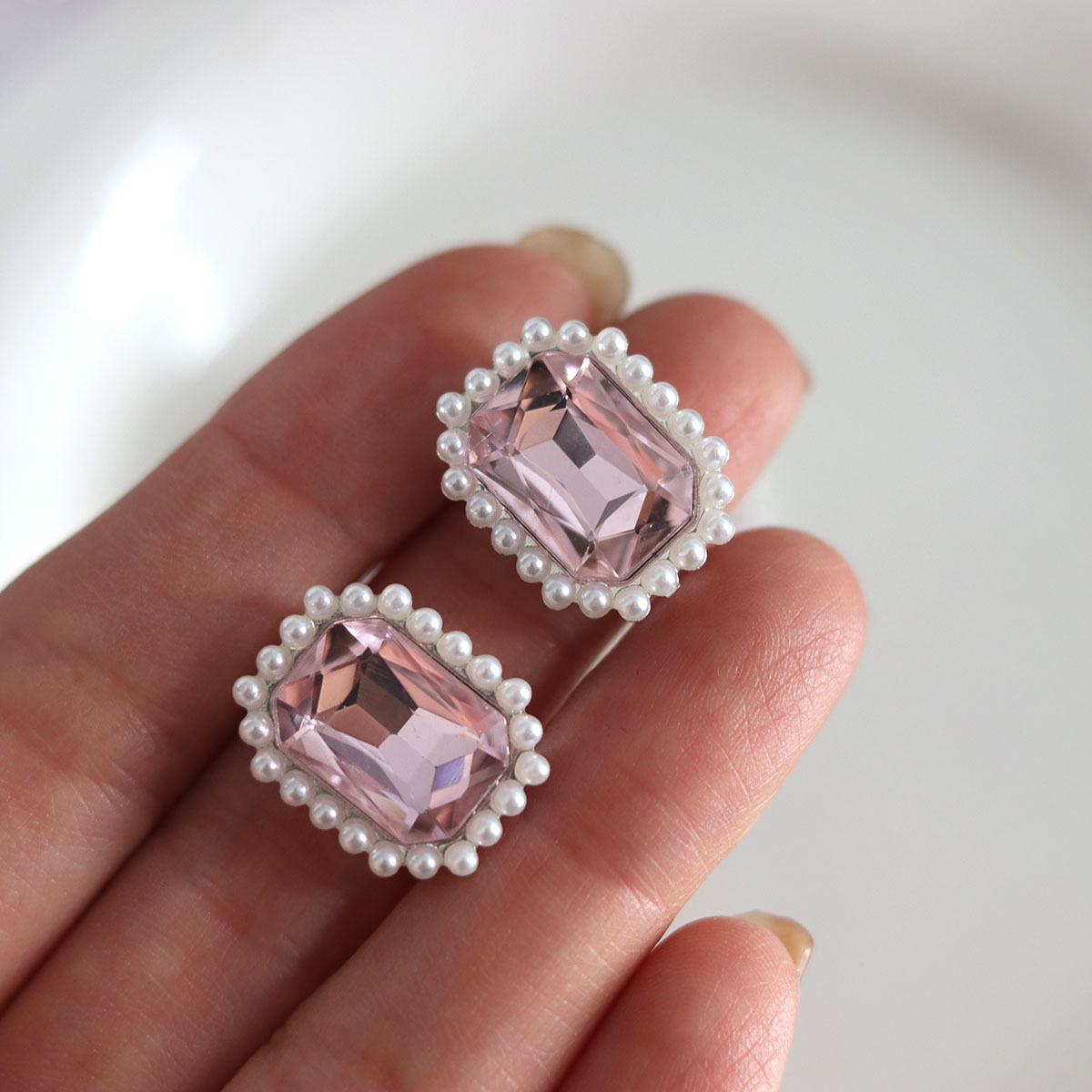 10Pcs/bag Mixed Shape Pink Gla - Sew On Rhinestone recension och pris