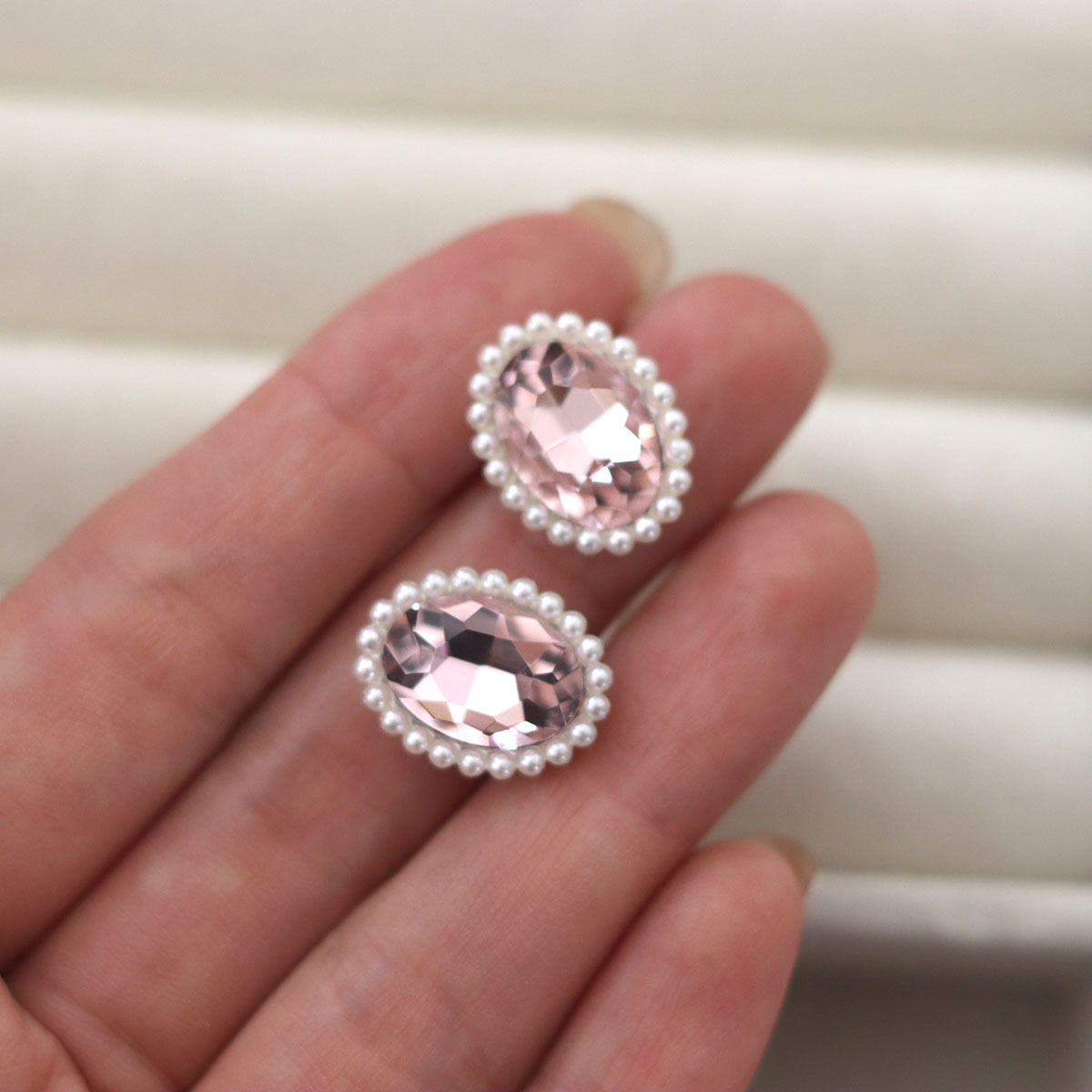 10Pcs/bag Mixed Shape Pink Gla - Sew On Rhinestone recension och pris