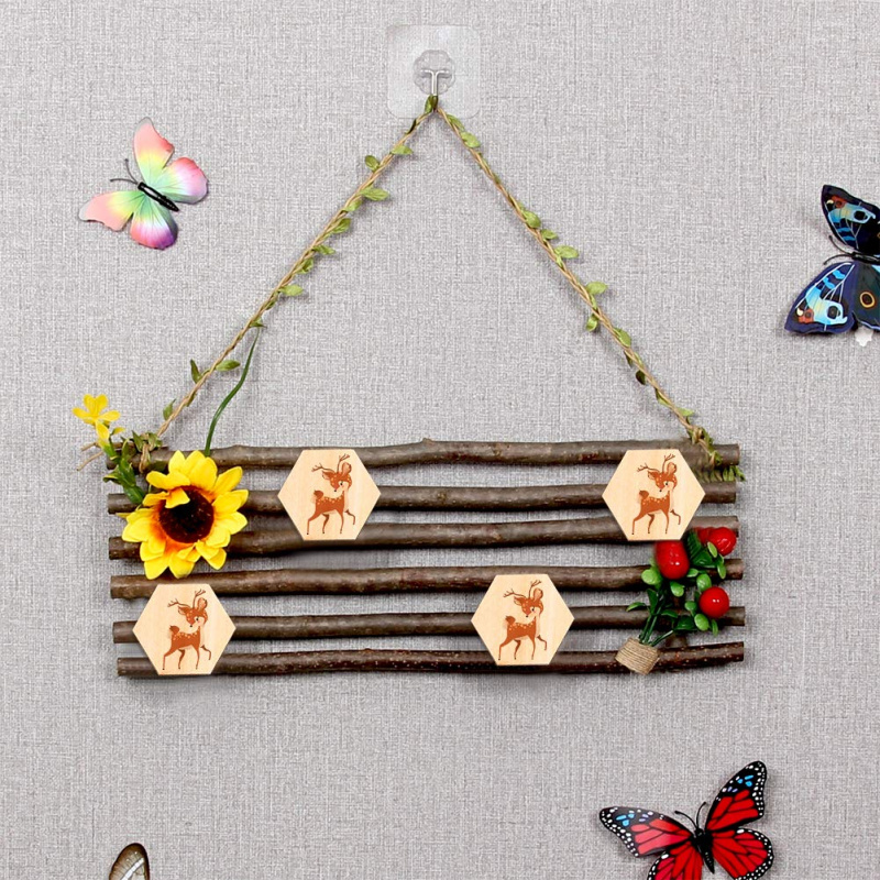 5cm Wooden Hexagon Blank Slice - Craft Embellishment recension och pris
