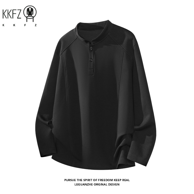 Male Raglan Sleeve Henley Pull - Embellish Knit recension och pris