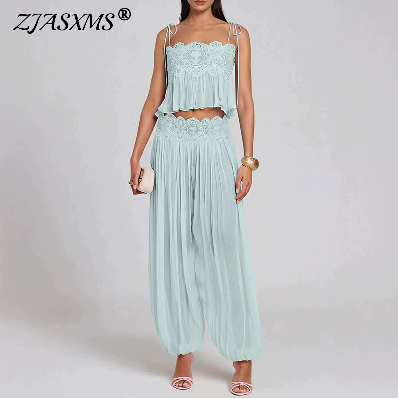 Boho Lace Trim 2 Piece Outfit  - Elastic Lace Trim recension och pris